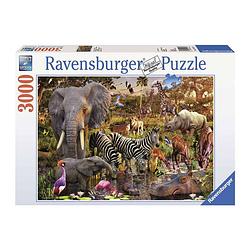 Foto van Ravensburger puzzel afrikaanse dierenwereld - 3000 stukjes