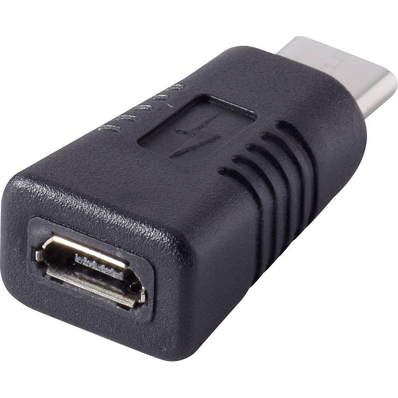 Foto van Renkforce usb 2.0 adapter [1x usb-c stekker - 1x micro-usb 2.0 b bus] rf-usba-11 vergulde steekcontacten