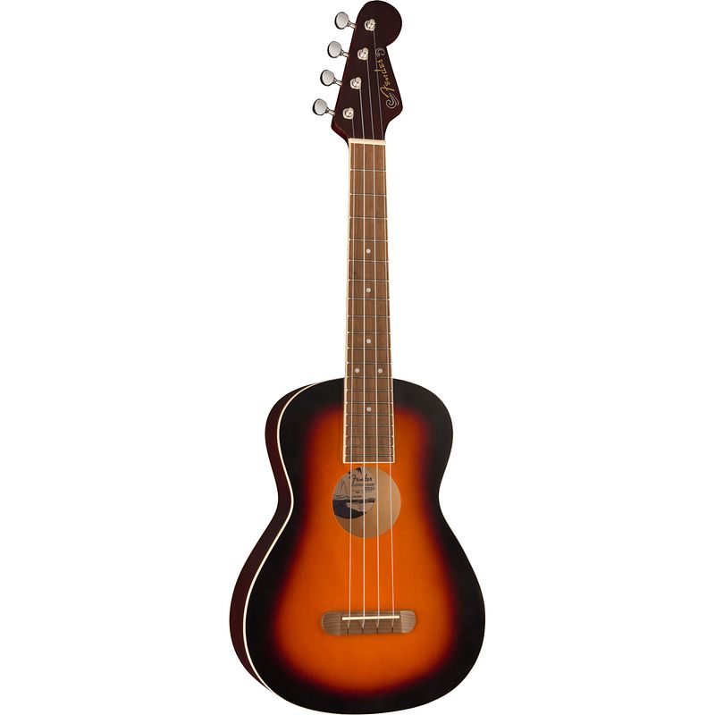 Foto van Fender california coast avalon wn 2-color sunburst tenor ukelele