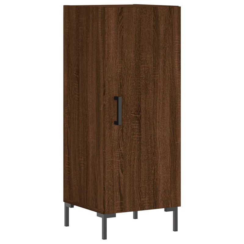 Foto van Vidaxl dressoir 34,5x34x90 cm bewerkt hout bruineikenkleurig