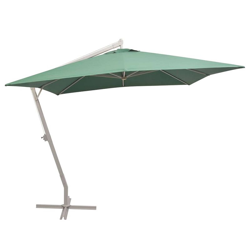 Foto van Vidaxl zweefparasol met aluminium paal 300x300 cm groen