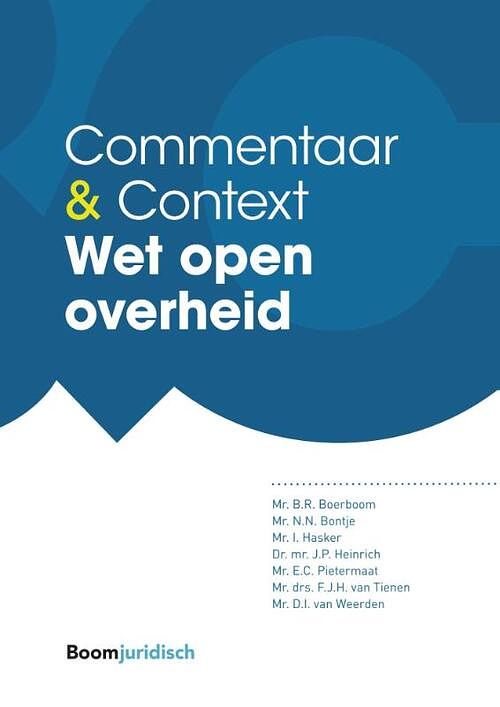 Foto van Wet open overheid - b.r. boerboom - hardcover (9789462126770)