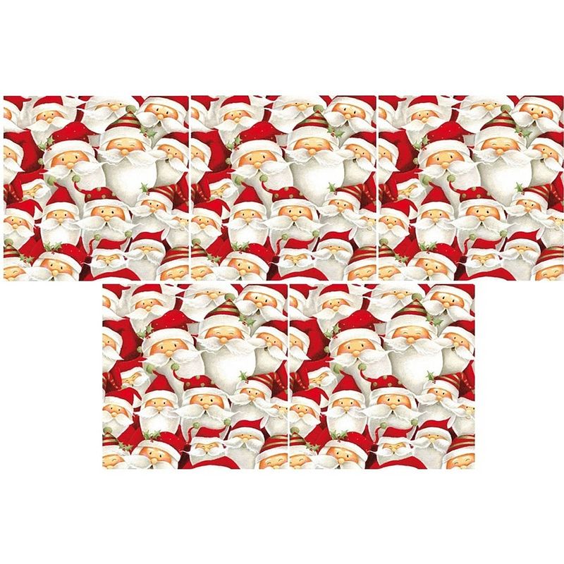 Foto van 100x kerstman servetten 33 x 33 cm - feestservetten