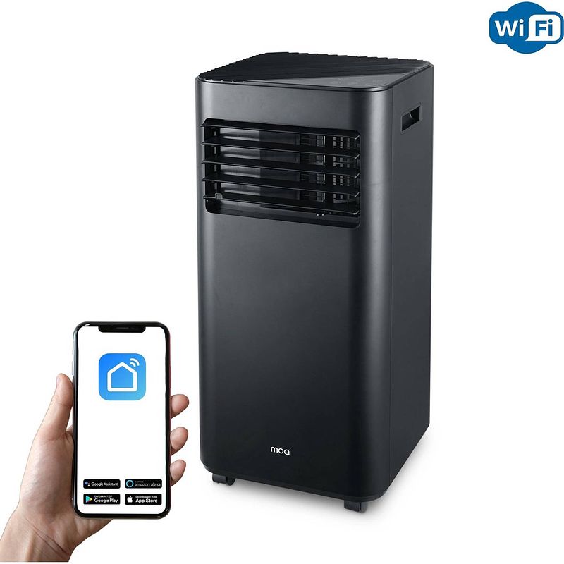 Foto van Moa mobiele airco - airconditioning met wifi en app - inclusief verwarmingsfunctie - 9000 btu - a010b