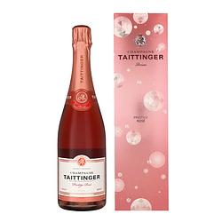 Foto van Taittinger rose brut 75cl wijn + giftbox