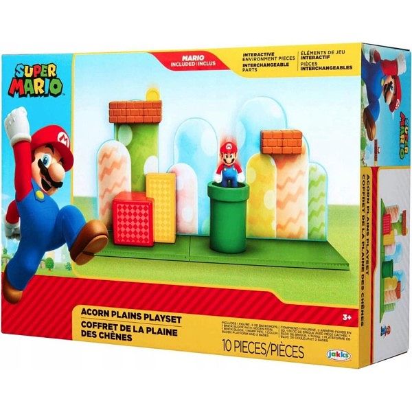 Foto van Super mario 6,5cm actieset acorn plains