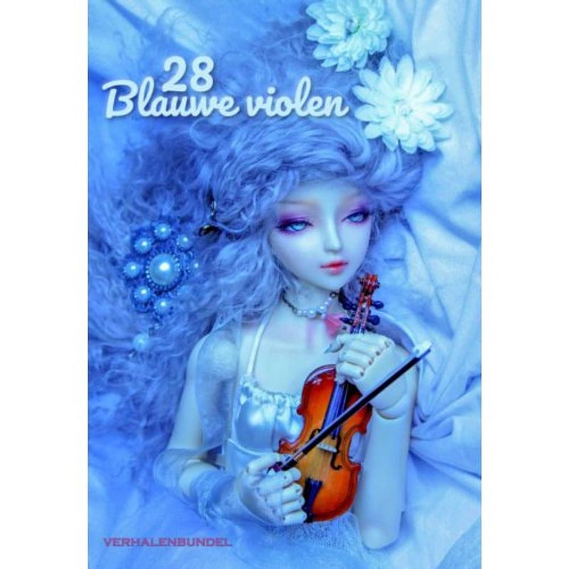 Foto van 28 blauwe violen