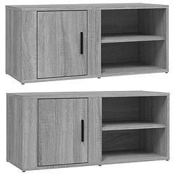 Foto van Vidaxl tv-meubels 2 st 80x31,5x36 cm bewerkt hout grijs sonoma eiken