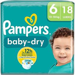 Foto van Pampers babydry maat 6, 18 luiers bij jumbo