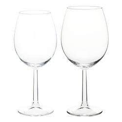 Foto van Wijnglazen/drinkglazen transparant set 430/580 ml 12-delig - wijnglazen