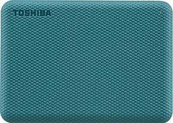 Foto van Toshiba canvio advance 2tb externe harde schijf groen