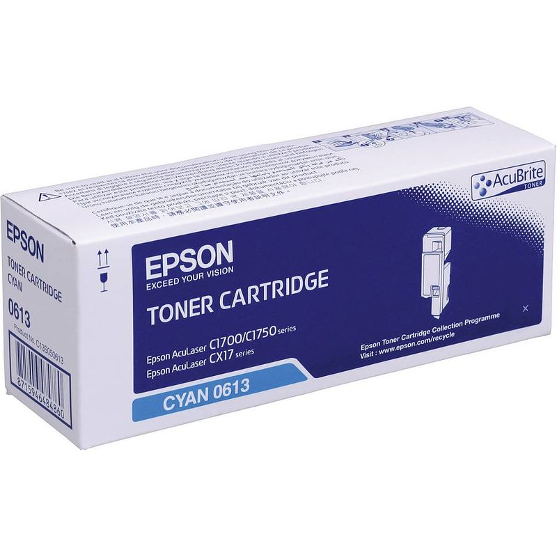 Foto van Epson toner s050613 c13s050613 origineel cyaan 1400 bladzijden