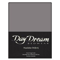 Foto van Day dream hoeslaken katoen grijs-160 x 200 cm