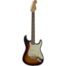 Foto van Fender robert cray stratocaster 3-color sunburst rw elektrische gitaar met deluxe gigbag