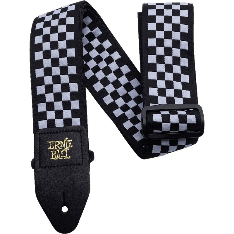 Foto van Ernie ball 4149 checkered jacquard strap gitaarband