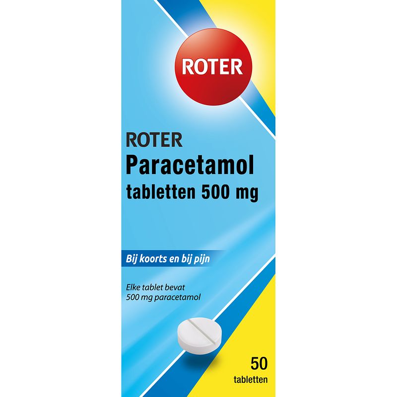 Foto van Roter paracetamol tabletten 500 mg, 50 stuks bij jumbo