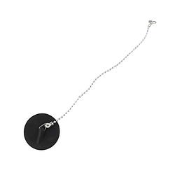 Foto van Orange85 gootsteenstop - plugstop - 44 mm - rubber - met ketting - 25 cm