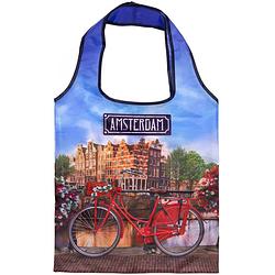 Foto van Matix tas amsterdamse gracht 40 cm nylon blauw/rood