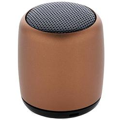 Foto van Xd collection minispeaker draadloos 4,5 cm aluminium bruin