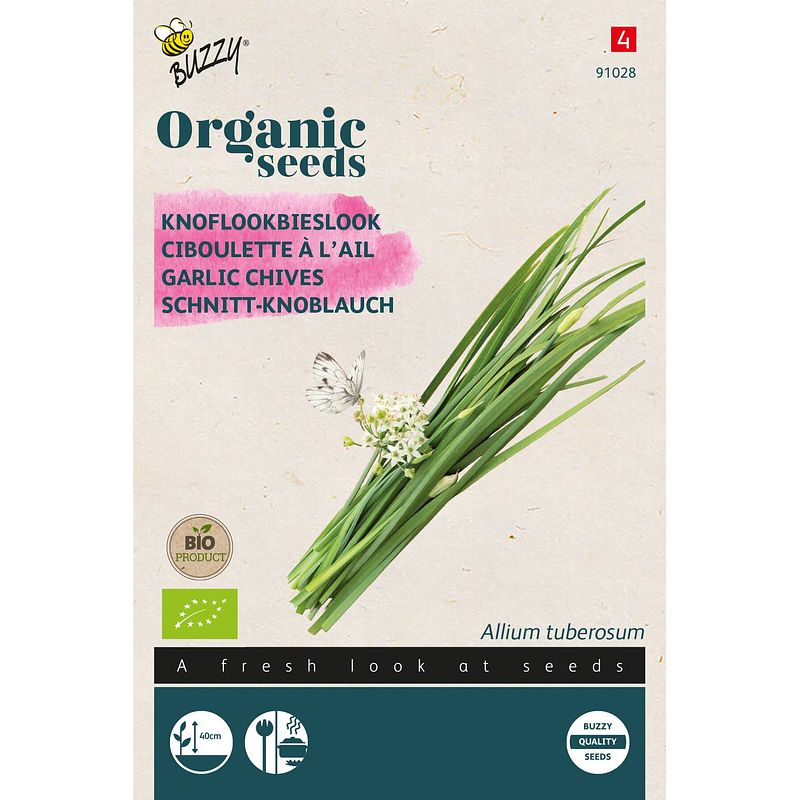 Foto van Buzzy - organic bieslook knoflook (bio)