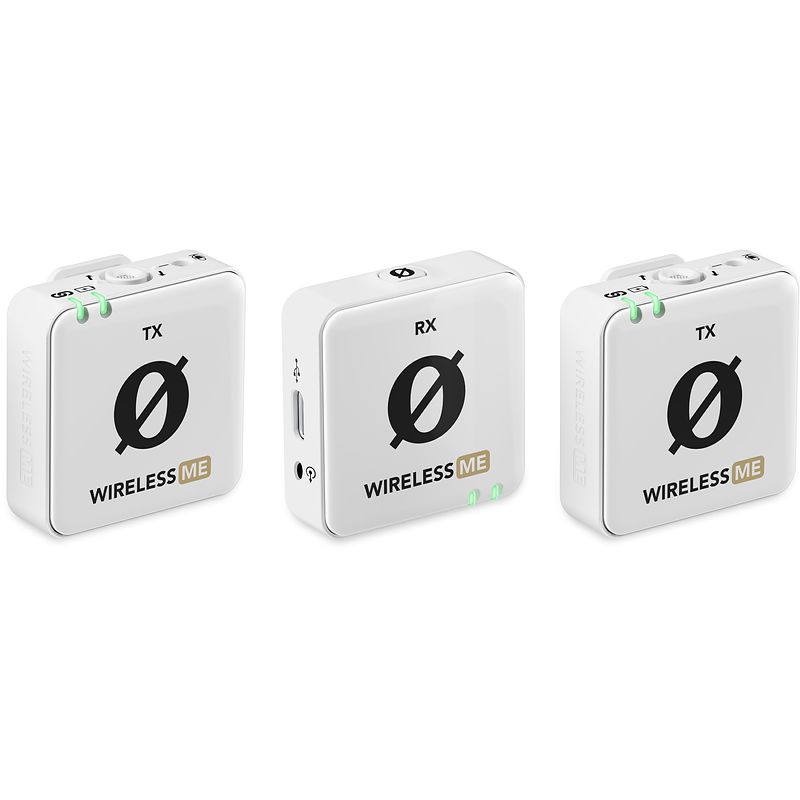 Foto van Rode wireless me dual draadloze dasspeldmicrofoon wit