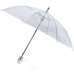 Foto van Paraplu doorzichtig automaat - ø 100 cm - transparant - winddichte paraplu regen beschermende paraplu grote doorzichtige