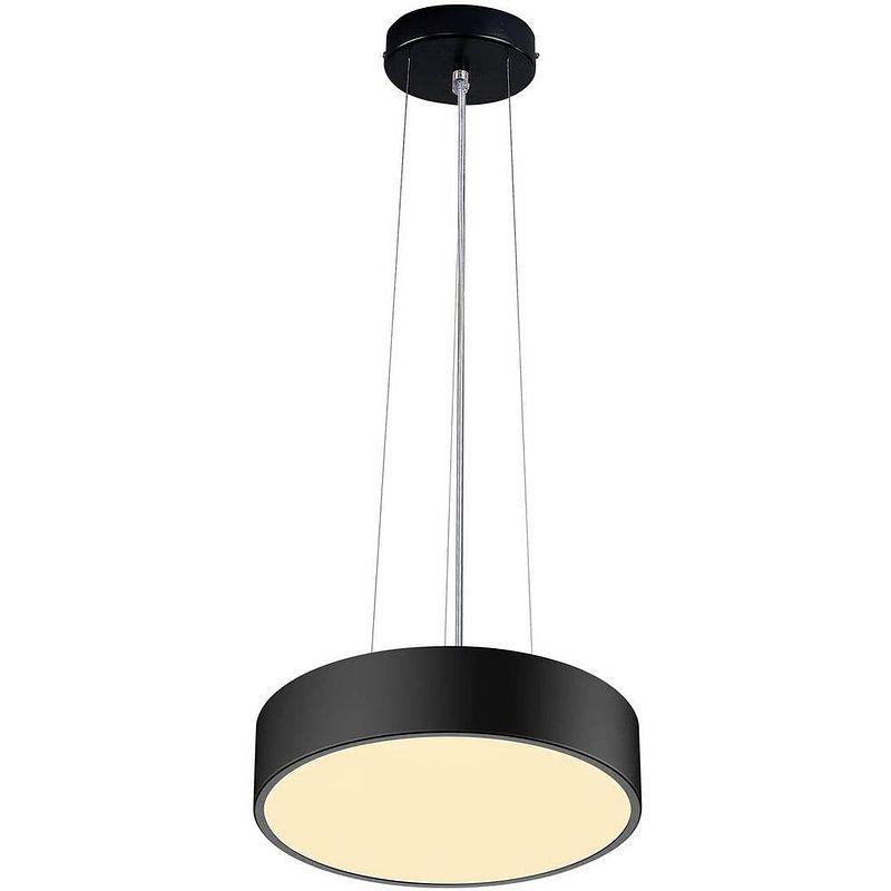 Foto van Slv 1001889 medo 30 wandlamp, plafondlamp 15 w zwart