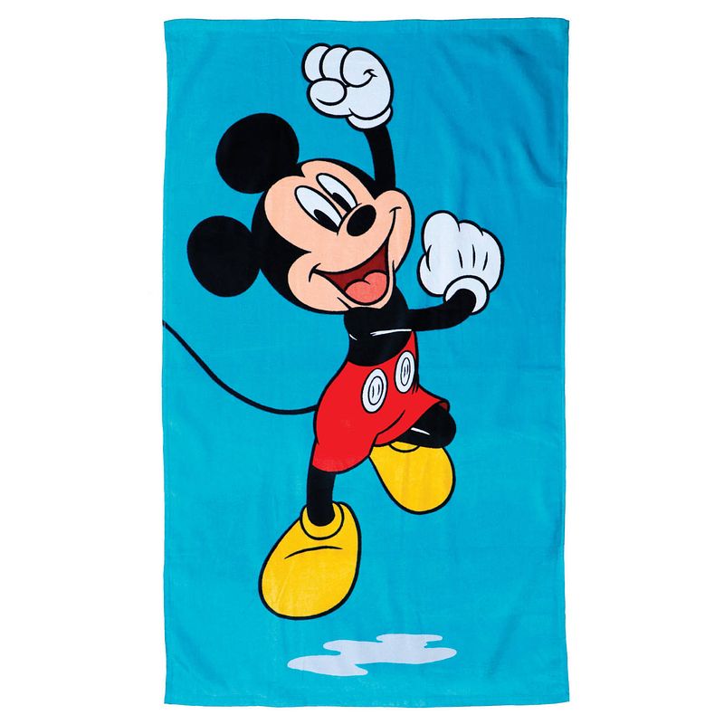 Foto van Disney mickey mouse strandlaken, blue - 70 x 120 cm - katoen