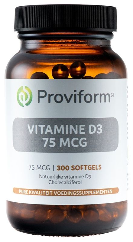 Foto van Proviform vitamine d3 75mcg softgels