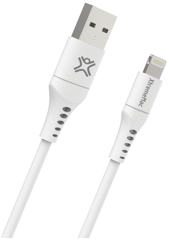 Foto van Xtrememac usb a naar lightning kabel 2m kunststof wit