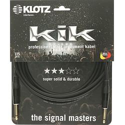 Foto van Klotz kikkg3.0ppsw instrumentkabel 6.35mm 2p verguld 3 meter recht
