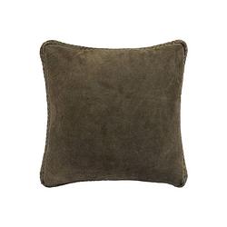 Foto van Ptmd suky green suede leather cushion square s