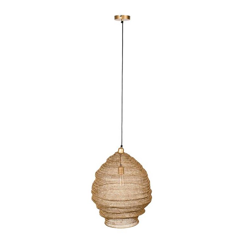 Foto van Moos - pendant lamp lena l brass