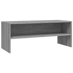 Foto van Vidaxl tv-meubel 100x40x40 cm bewerkt hout grijs sonoma eikenkleurig