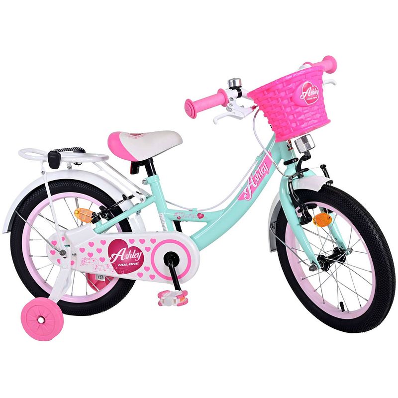 Foto van Volare ashley kinderfiets - meisjes - 16 inch - groen - twee handremmen