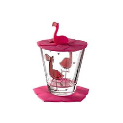 Foto van Leonardo kinderglas set bambini flamingo 215 ml - 3-delig