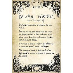 Foto van Gbeye death note rules poster 61x91,5cm