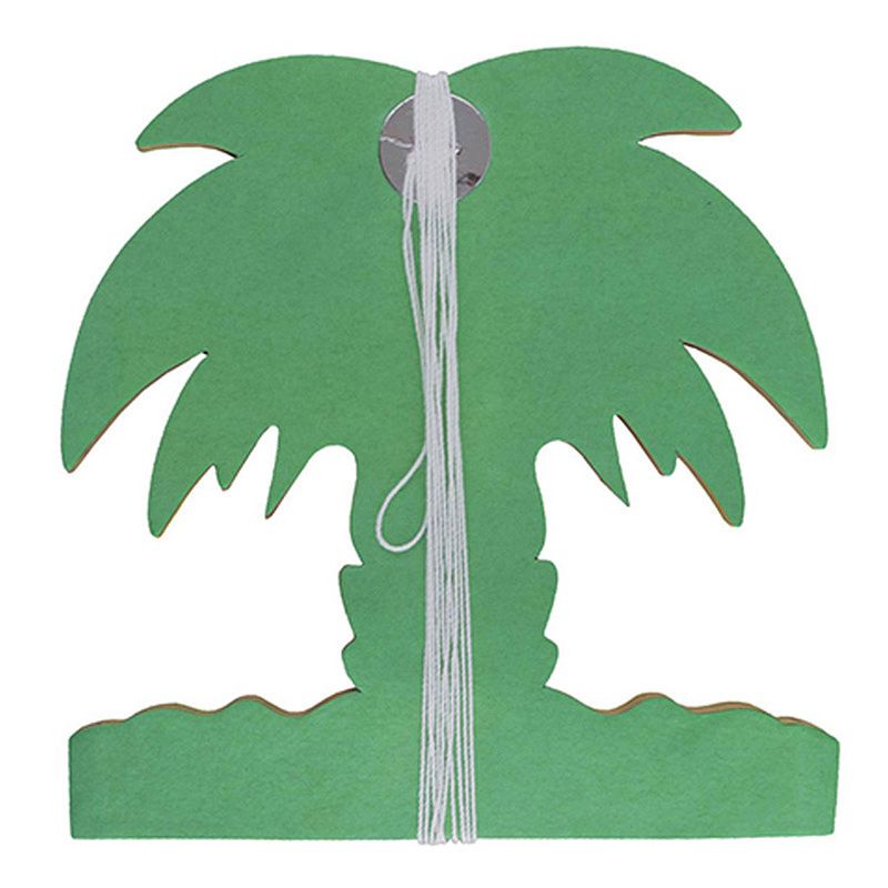 Foto van Hawaii palmbomen thema feestslinger - gekleurd - 400 cm - papier - feestslingers