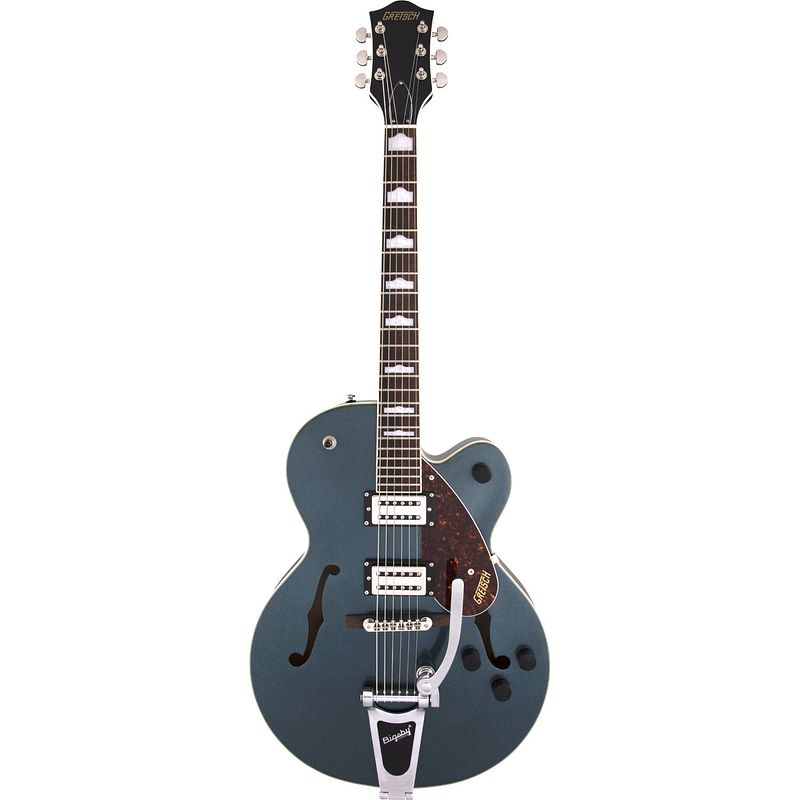 Foto van Gretsch g2420t streamliner hollowbody sc gunmetal semi-akoestische gitaar