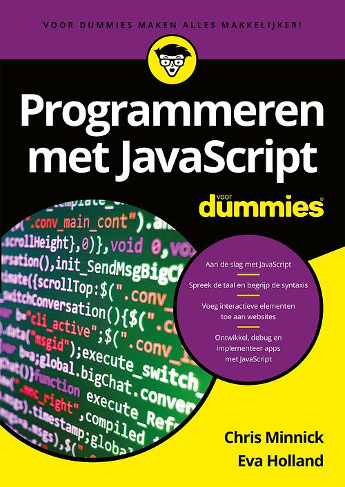 Foto van Programmeren met javascript voor dummies - chris minnick, eva holland - ebook (9789045354705)