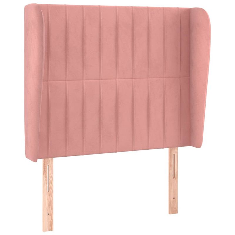 Foto van The living store hoofdbord - hoofdeind en rand - 83x23x118/128 cm - roze