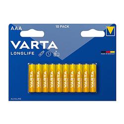 Foto van Varta batterijen longlife - aaa - set van 10