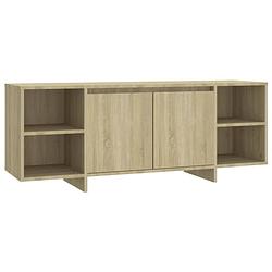 Foto van The living store televisiemeubel - - tv-kast - 130 x 35 x 50 cm - sonoma eiken