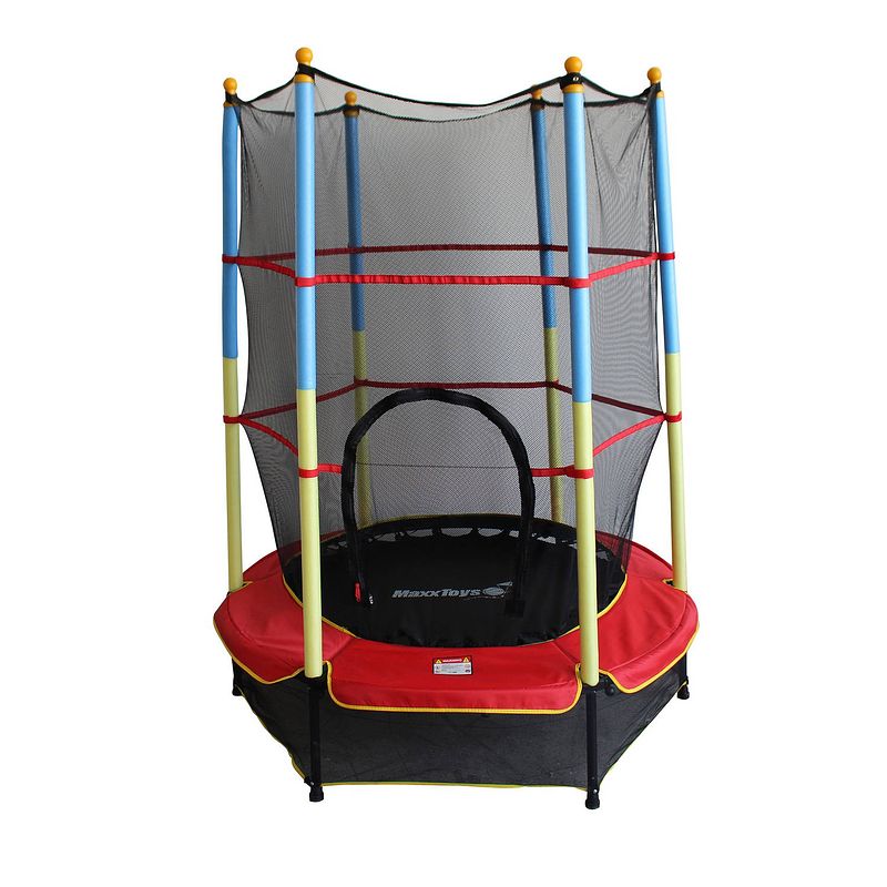 Foto van Maxxtoys trampoline met veiligheidsnet - 140 cm