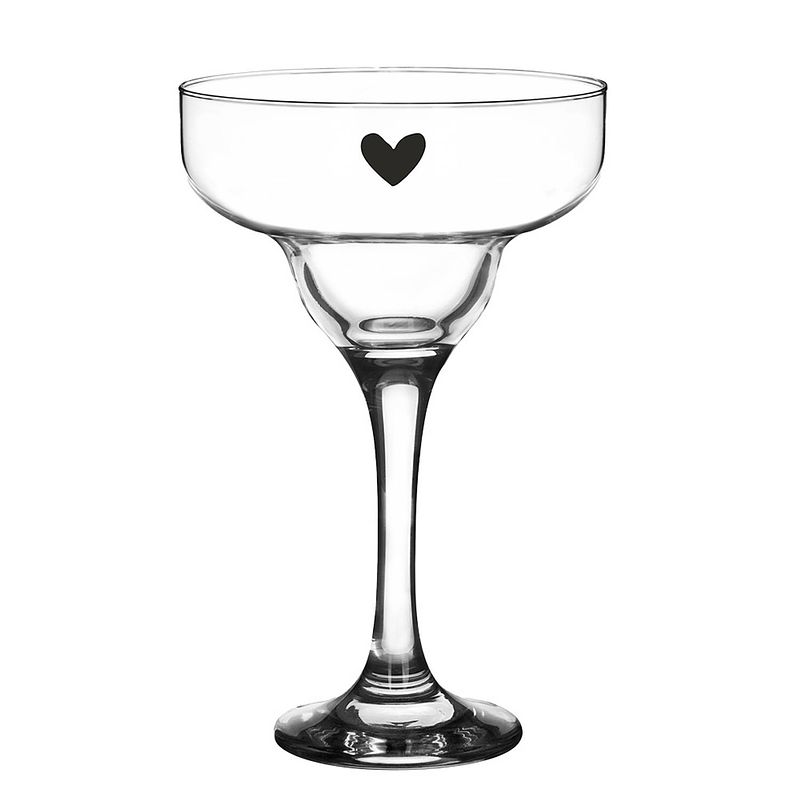 Foto van Clayre & eef martiniglas 200 ml glas hart wijnglas champagneglas martiniglas transparant wijnglas champagneglas