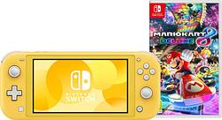 Foto van Nintendo switch lite geel + mario kart 8 deluxe switch