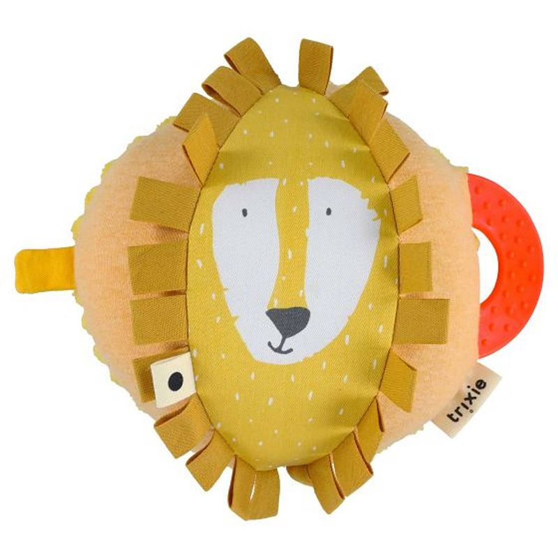 Foto van Trixie speelbal mr. lion junior 18 x 20 cm katoen/polyester geel