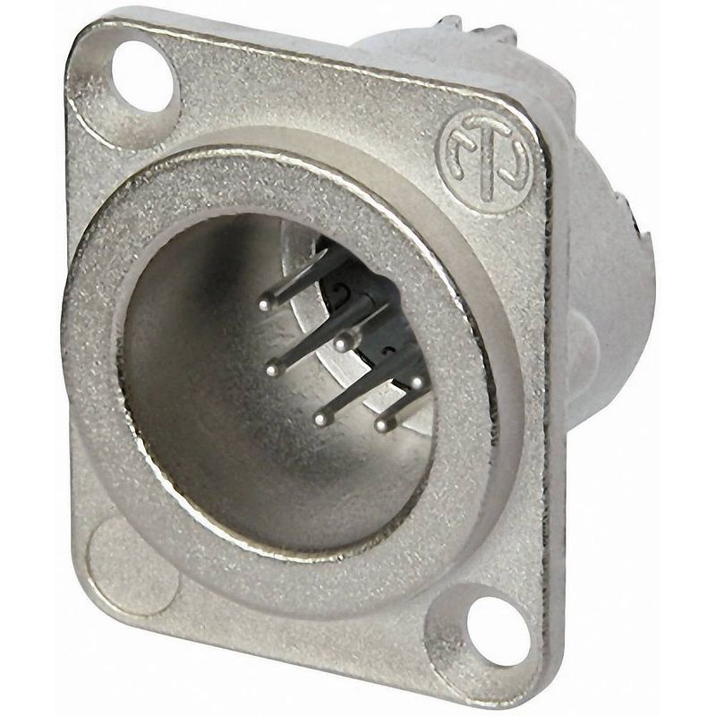 Foto van Neutrik nc7md-lx xlr-connector flensstekker, contacten recht aantal polen: 7 zilver 1 stuk(s)