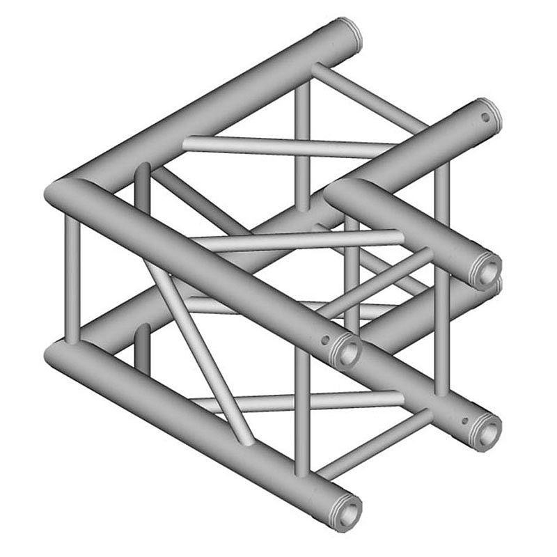 Foto van Duratruss dt 34/3-c21-l90 tweeweg vierkant truss hoekstuk 500 mm