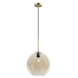 Foto van Dyberg larsen hanglamp loop 25 x 25 cm e27 glas 60w amber